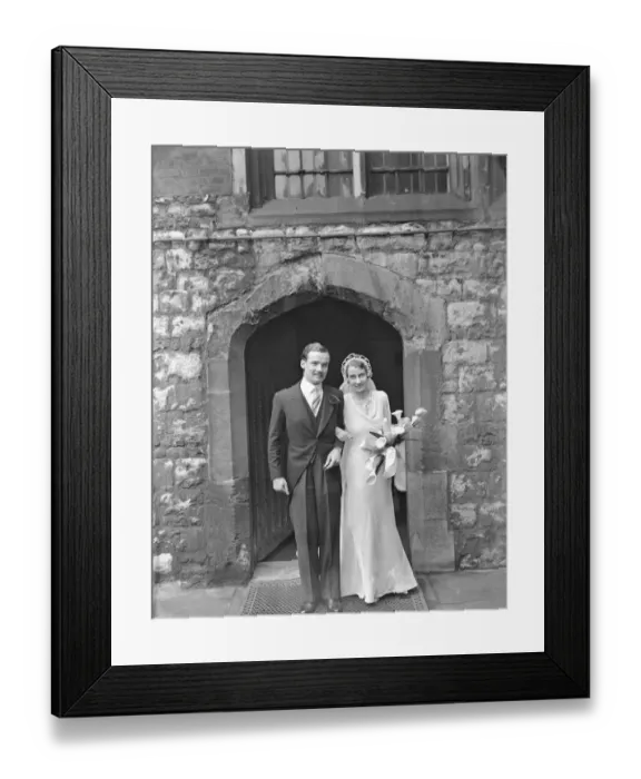 Framed Print : The wedding of the Honourable John Hare, a younger brother of the Earl of Listowel Framed Print : The wedding of the Honourable John Hare, a younger brother of the Earl of Listowel