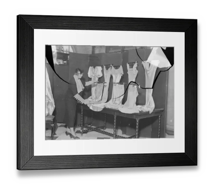 Framed Print : Duchess of York to sell lingerie at Royal School of Needlework exhibition. Lady Smith Dorrien Framed Print : Duchess of York to sell lingerie at Royal School of Needlework exhibition. Lady Smith Dorrien