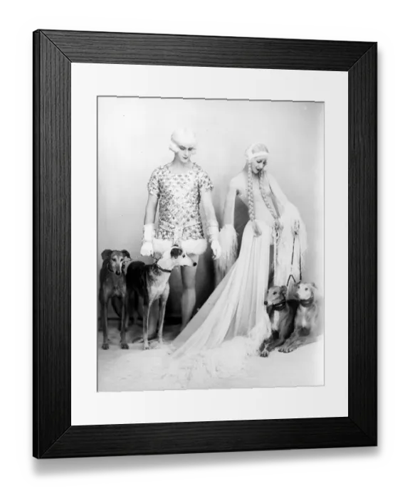 Framed Print : The rage of Paris, Mlle Edmonde Guy, with her partner, Van Duren. 11 February 1927