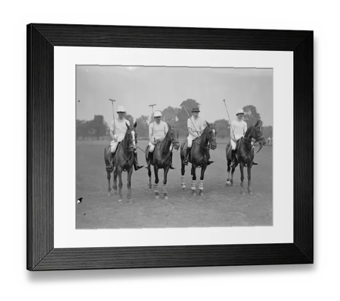 Framed Print : Ranelagh farm polo club. Final of the Hunt Cup The Tedworth ( winners ) team