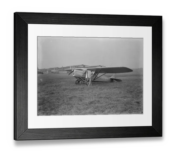 Framed Print : At Brooklands The Puss Moth, which has an enclosed canopy like a car 25 Framed Print : At Brooklands The Puss Moth, which has an enclosed canopy like a car 25