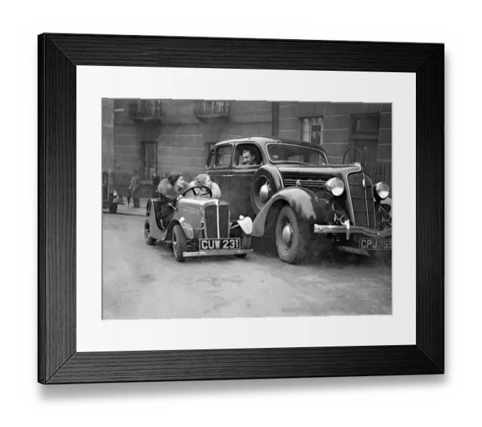 Framed Print : Car claimed to be the cheapest ever produced in Britian was demonstrated in London Framed Print : Car claimed to be the cheapest ever produced in Britian was demonstrated in London
