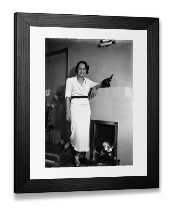 Framed Print : Miss Merle Oberon, the British film star who created so much interest in The Private