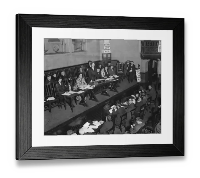 Framed Print : Womens Parliament at Memorial Hall Miss Mary Macarthur addressing the meeting 21 Framed Print : Womens Parliament at Memorial Hall Miss Mary Macarthur addressing the meeting 21