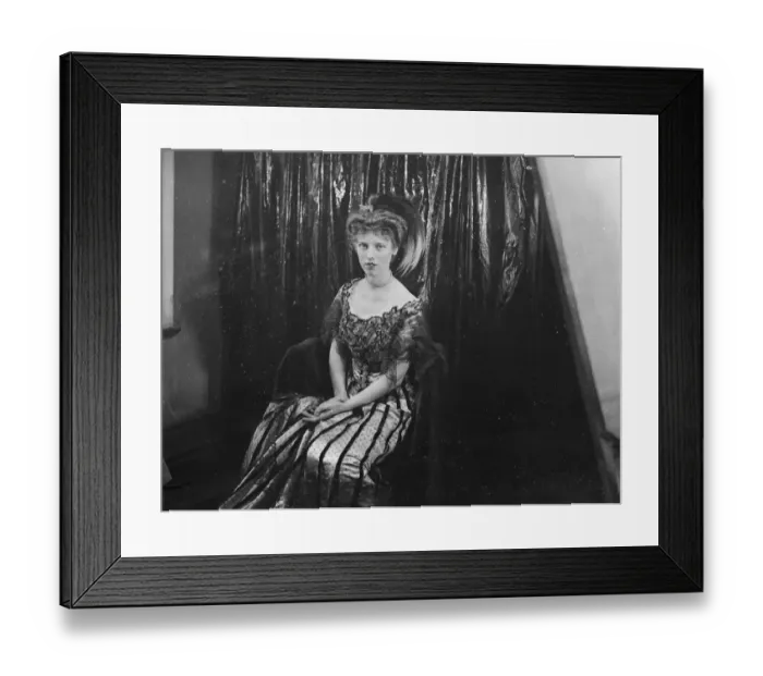 Framed Print : Preparations for Hairdressing Through the Ages Exhibition. M Adolphe model Miss Framed Print : Preparations for Hairdressing Through the Ages Exhibition. M Adolphe model Miss