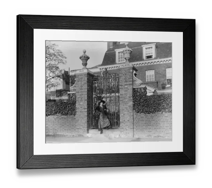 Framed Print : Miss Winifred Graham ( Mrs Theodore Cory ) at the residence Old Place Hampton Framed Print : Miss Winifred Graham ( Mrs Theodore Cory ) at the residence Old Place Hampton