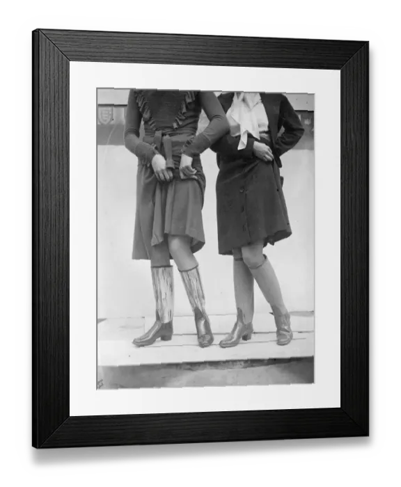 Framed Print : New pattern gum boots show at Islington, London. 8 October 1934