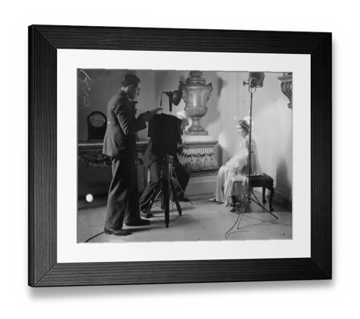 Framed Print : Lady Cavendish in court dress. 23 June 1932