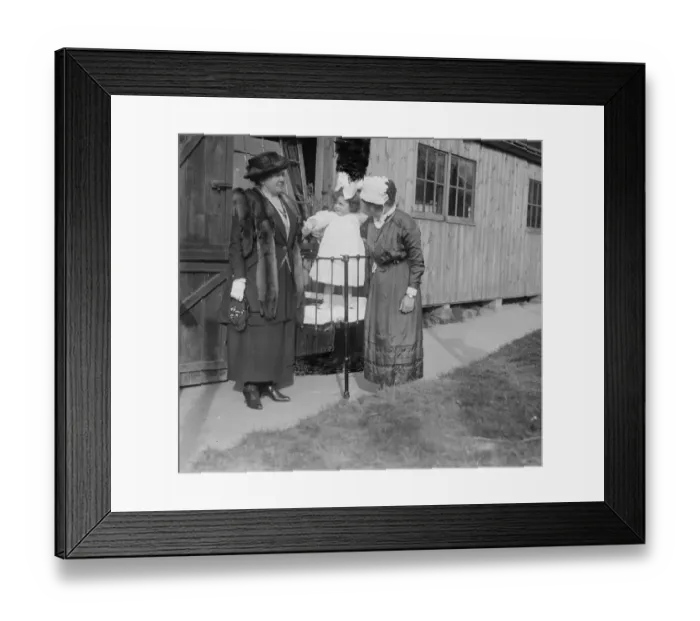 Framed Print : Mrs Lloyd George at Chailey. 13 March 1921 Framed Print : Mrs Lloyd George at Chailey. 13 March 1921