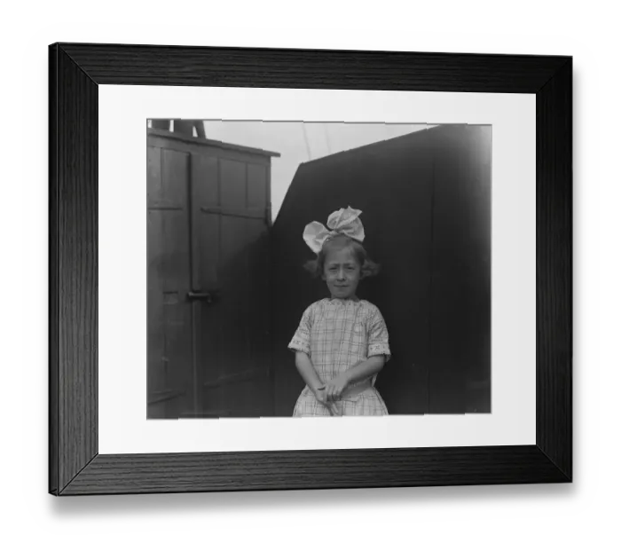 Framed Print : Miss Vivian MacDonald, daughter of Mrs Macdonald C N staff July 1922 Framed Print : Miss Vivian MacDonald, daughter of Mrs Macdonald C N staff July 1922