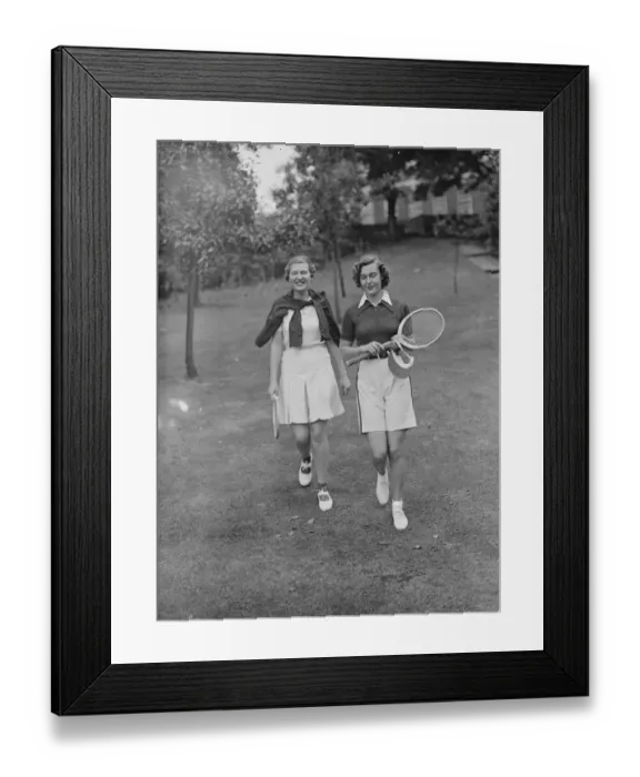 Framed Print : Lady Crossfields tennis club party at Highgate The Misses Paravicini, Daughters Framed Print : Lady Crossfields tennis club party at Highgate The Misses Paravicini, Daughters