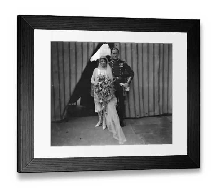 Framed Print : Wedding of Lieutenant P R Sheridan Patterson, Royal Navy and Miss Mabel Jackson Walker Framed Print : Wedding of Lieutenant P R Sheridan Patterson, Royal Navy and Miss Mabel Jackson Walker