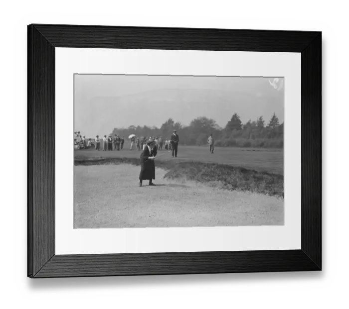Framed Print : Men V Women Golf match at West Hill Golf Club, Miss Cecil Leitch Framed Print : Men V Women Golf match at West Hill Golf Club, Miss Cecil Leitch
