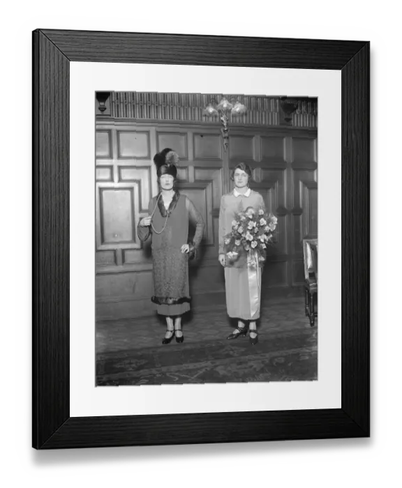 Framed Print : Mrs Wilfrid Ashley as a mannequin. Mrs Wilfrid Ashley ( left ) as a mannequin Framed Print : Mrs Wilfrid Ashley as a mannequin. Mrs Wilfrid Ashley ( left ) as a mannequin