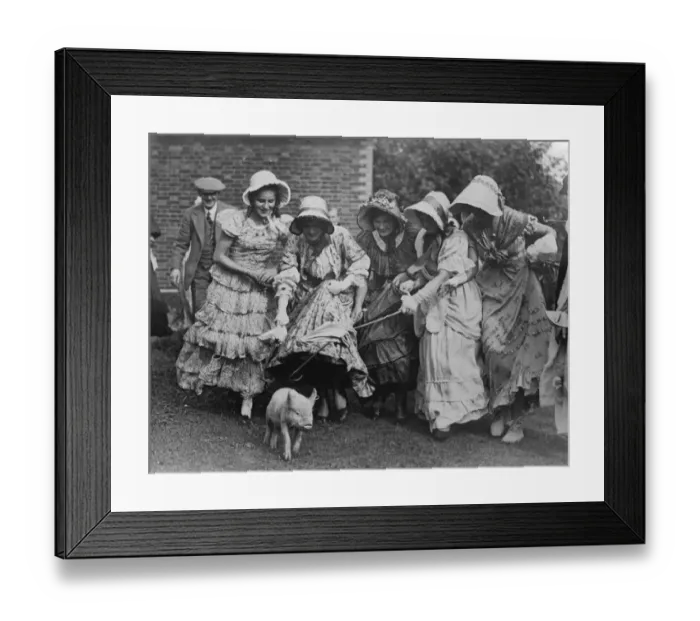 Framed Print : Esher Pageant. Sandown race course. 17 September 1932 Framed Print : Esher Pageant. Sandown race course. 17 September 1932