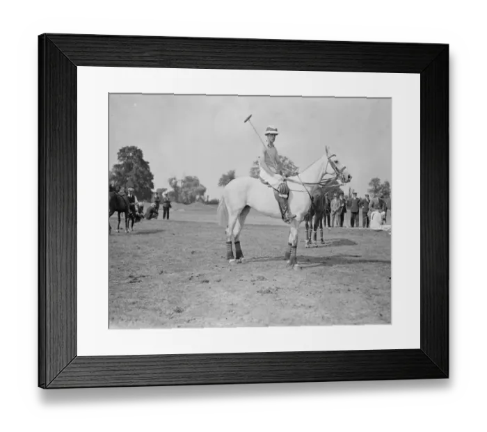 Framed Print : At the Ranelagh Club, the final of the Kings Coronation Cup polo match - Captain Framed Print : At the Ranelagh Club, the final of the Kings Coronation Cup polo match - Captain