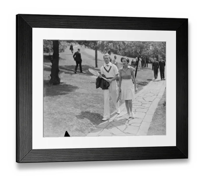 Framed Print : Lady Crossfields tennis club party at Highgate Mr John Buckmaster and Mrs Hunt Framed Print : Lady Crossfields tennis club party at Highgate Mr John Buckmaster and Mrs Hunt