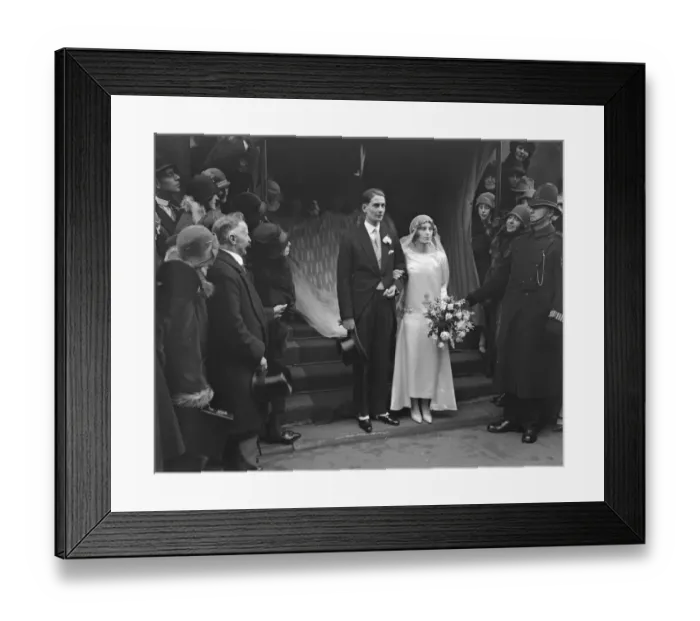 Framed Print : Wedding of Hon Maurice Lubbrock and Hon Adelaide Stanley at St Georges Hanover Framed Print : Wedding of Hon Maurice Lubbrock and Hon Adelaide Stanley at St Georges Hanover