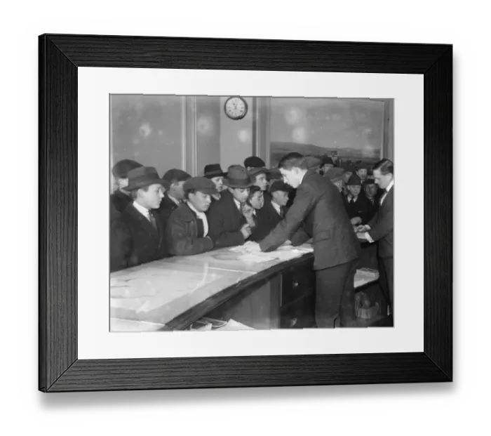 Framed Print : Emigrants for South Australia. Boys between the ages of 15 and 18, making application