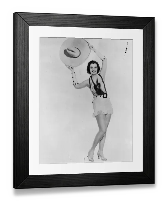 Framed Print : Americas most beautiful show girl. Wanda Perry has been chosen by a committee Framed Print : Americas most beautiful show girl. Wanda Perry has been chosen by a committee