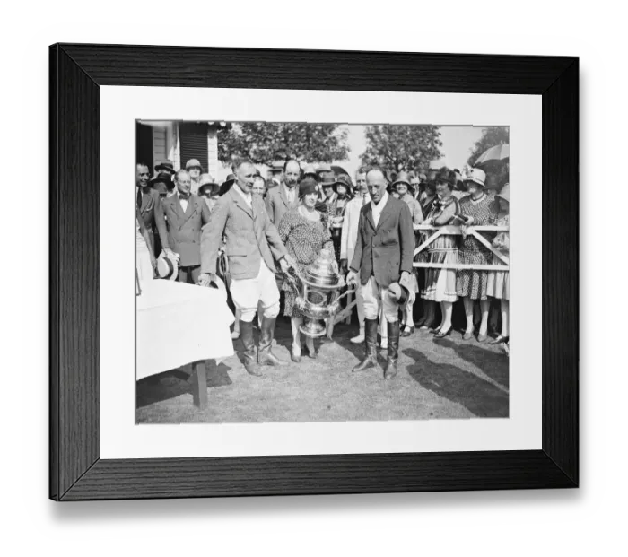 Framed Print : Ranelagh Polo club - Kings Coronation Cup Final MME Merrey Del Val, Who presented Framed Print : Ranelagh Polo club - Kings Coronation Cup Final MME Merrey Del Val, Who presented