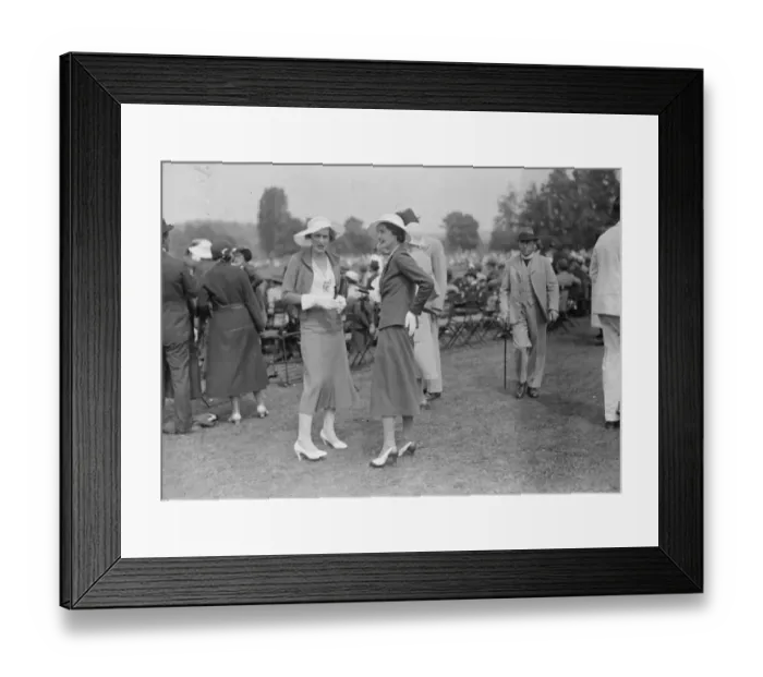 Framed Print : Eton versus Winchester at Winchester Miss Audrey White and Miss Helen Crawford 29 Framed Print : Eton versus Winchester at Winchester Miss Audrey White and Miss Helen Crawford 29