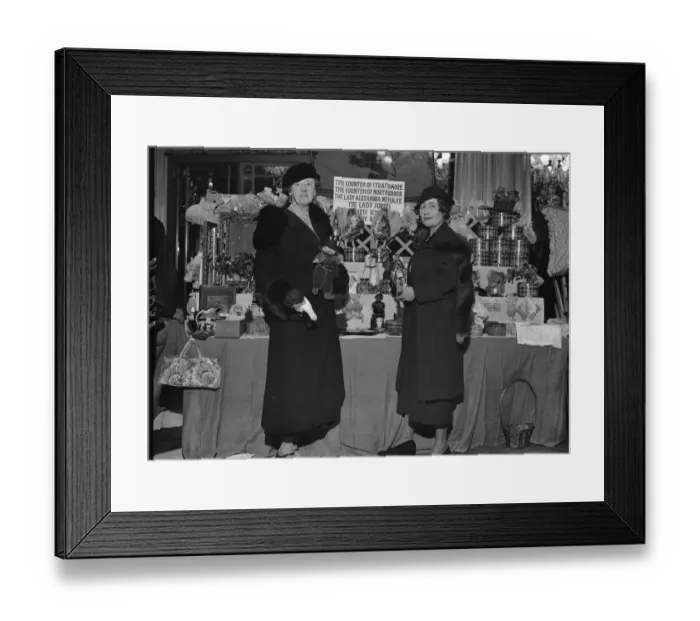 Framed Print : Pictured at the Scottish bazaar held at the Dorchester Hotel, London, in aid of the Waifs Framed Print : Pictured at the Scottish bazaar held at the Dorchester Hotel, London, in aid of the Waifs