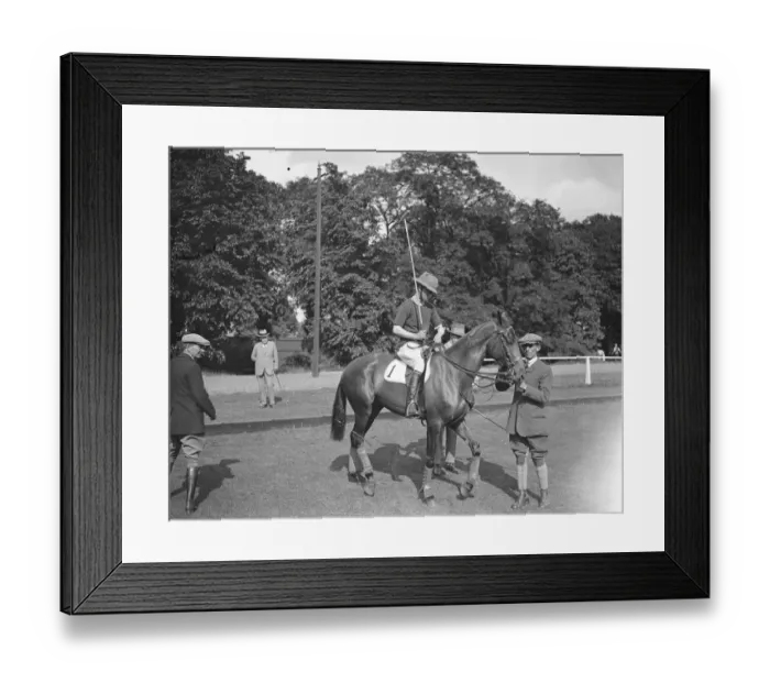 Framed Print : The Prince of Wales playing for the Old Oxonians versus Old Cantabs at Hurlingham