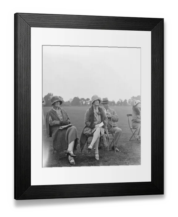 Framed Print : Ranelagh Polo club -County Polo Mrss Crocker, Mrs John Crocker and General S