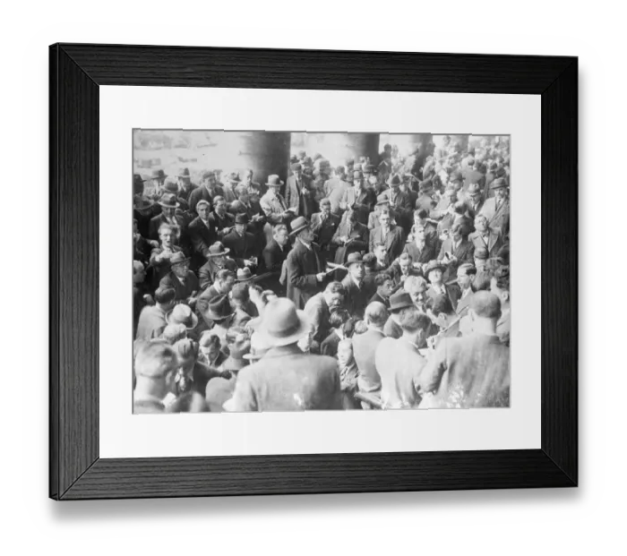 Framed Print : Feverish dealings have been taking place on the Paris Bourse since the Popular Front Framed Print : Feverish dealings have been taking place on the Paris Bourse since the Popular Front