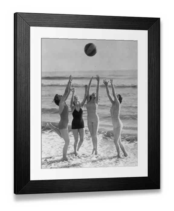 Framed Print : Keeping their eye on the ball. Photo shows: Four of Hollywoods film actresses of Framed Print : Keeping their eye on the ball. Photo shows: Four of Hollywoods film actresses of
