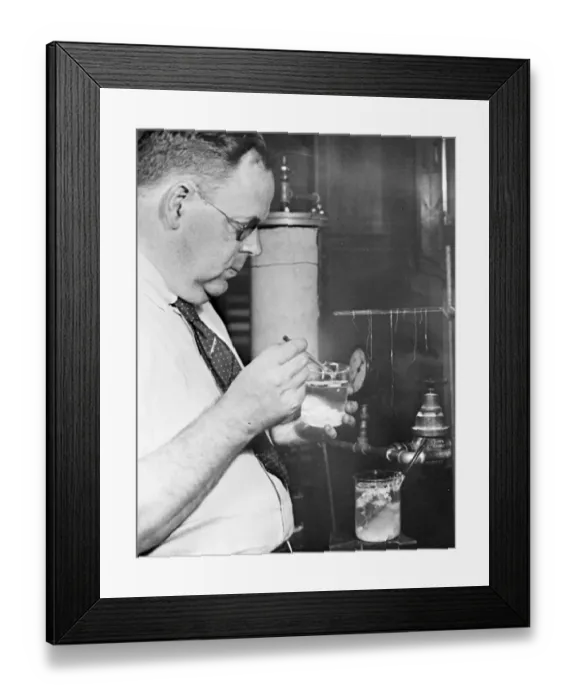 Framed Print : Wool made from milk Synthetic wool fibres. Having practically the same chemical composition as wool