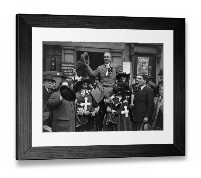 Framed Print : General election, 1931. Mr J D Cassels, KC, the newly elected conservative member Framed Print : General election, 1931. Mr J D Cassels, KC, the newly elected conservative member