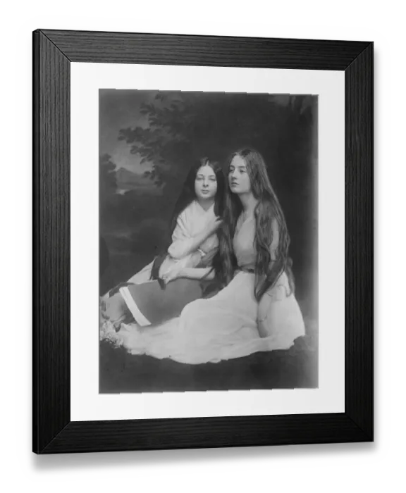 Framed Print : Hungarian sister Countesses of Scots ancestry. The sister Countesses Erody Scott Framed Print : Hungarian sister Countesses of Scots ancestry. The sister Countesses Erody Scott