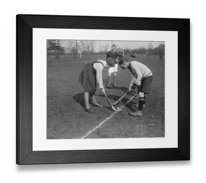 Framed Print : Royal Airforce mixed hockey at RAF Uxbridge 2 March 1919 Framed Print : Royal Airforce mixed hockey at RAF Uxbridge 2 March 1919