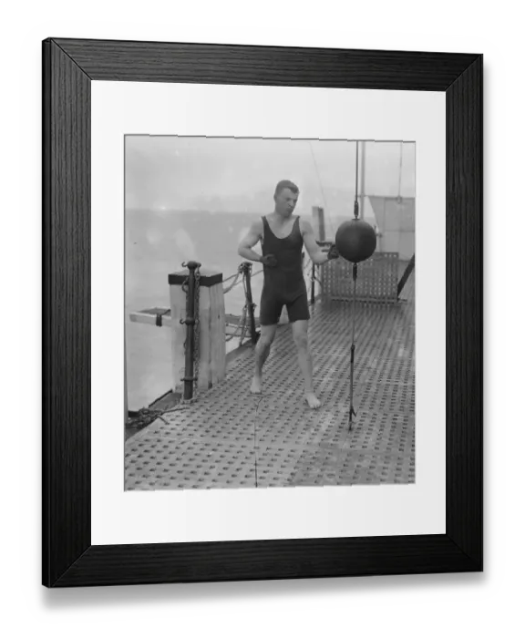 Framed Print : Young Ahearn training at Brighton Framed Print : Young Ahearn training at Brighton