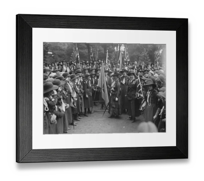 Framed Print : Rally of London Girl Guides in Battersea Park. Lord Meath, Miss Agnes Baden Powell Framed Print : Rally of London Girl Guides in Battersea Park. Lord Meath, Miss Agnes Baden Powell