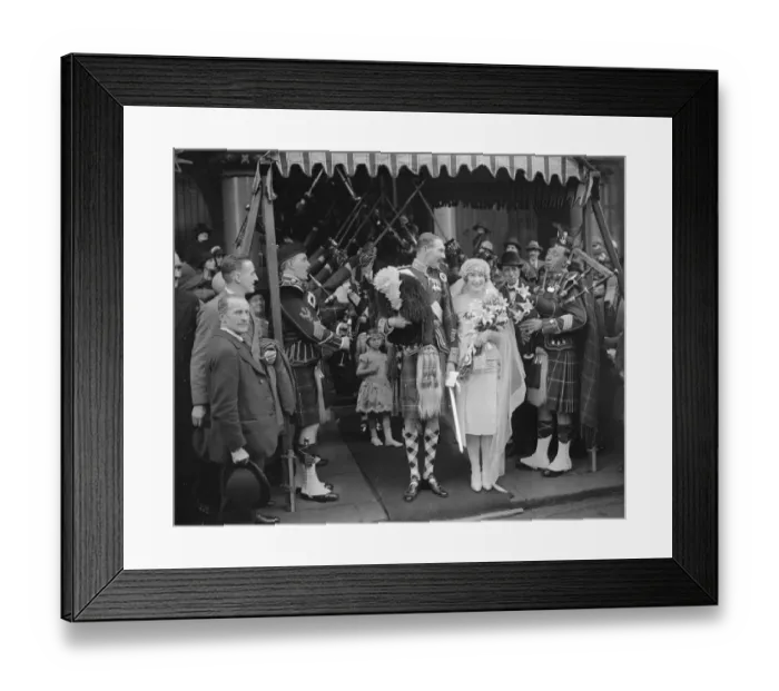 Framed Print : Wedding of Captain Walter Leslie, Seaforth Highlanders ( Lavernock Emsworth ) Framed Print : Wedding of Captain Walter Leslie, Seaforth Highlanders ( Lavernock Emsworth )