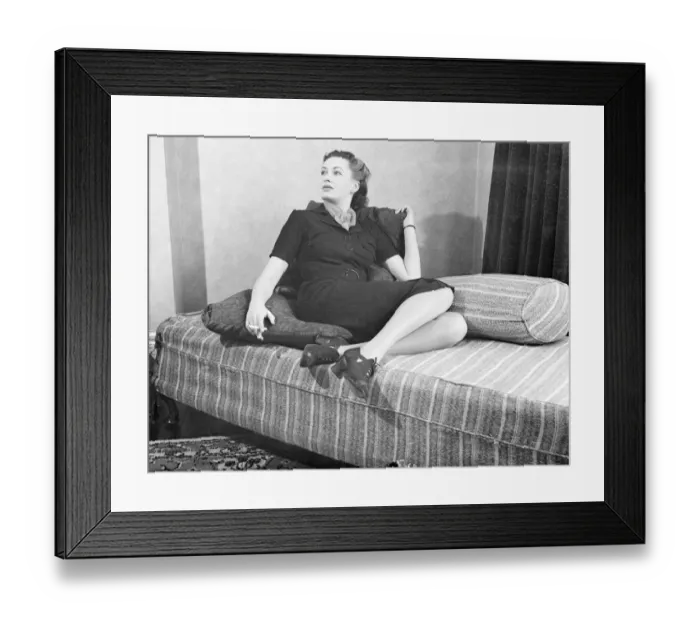 Framed Print : London girl will be Madame Recamier British industrys fair. Miss Iris Leslie Framed Print : London girl will be Madame Recamier British industrys fair. Miss Iris Leslie