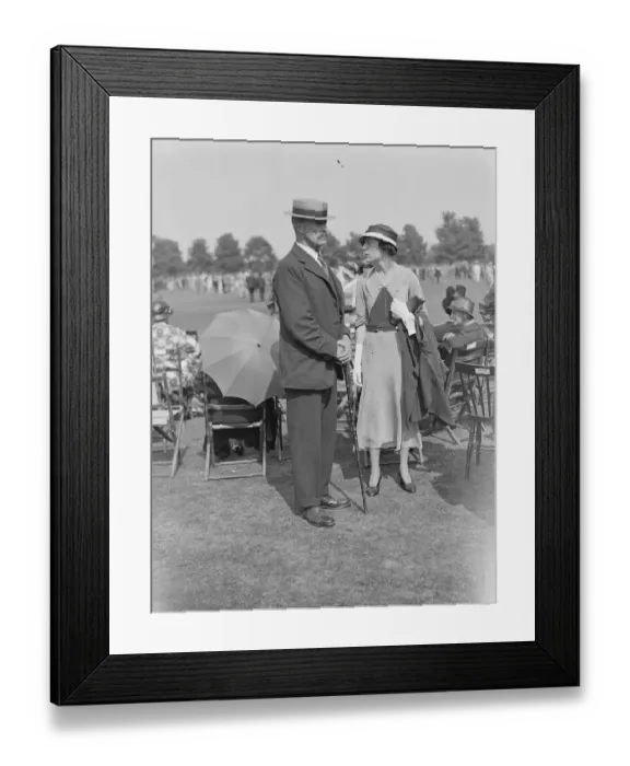 Framed Print : Eton versus Winchester Sir F Hervey Bathurst and Miss Pamela Keys 30 June 1933