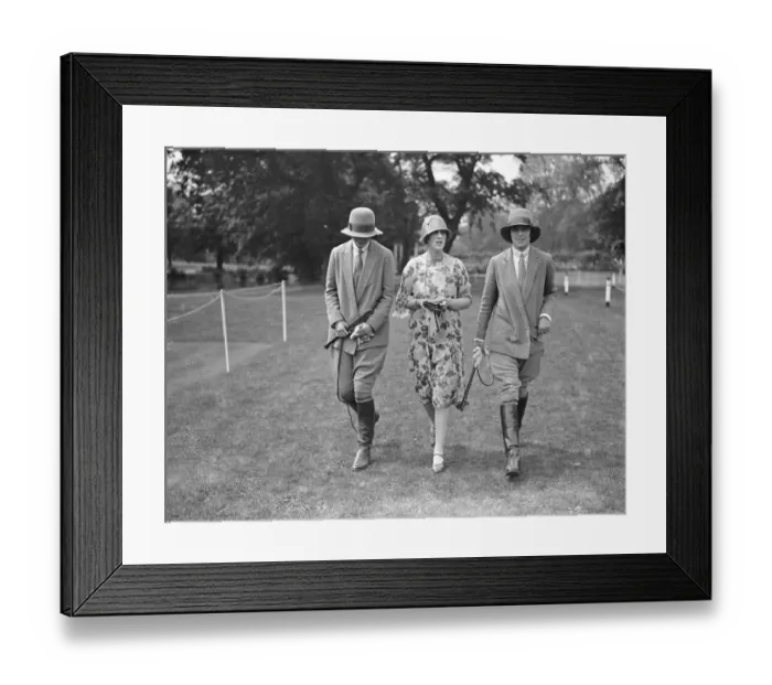 Framed Print : Ranelagh mounted sports. Lady Blanche Douglas ( centre ). 1926 Framed Print : Ranelagh mounted sports. Lady Blanche Douglas ( centre ). 1926