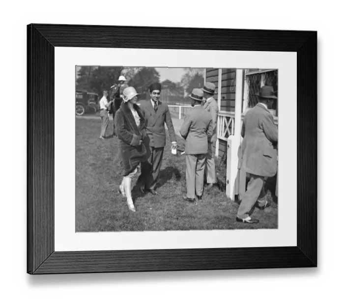 Framed Print : Polo at Ranelagh - Gunners versus Merchiston. Mrs Ware and Maharaja Kumar Uday