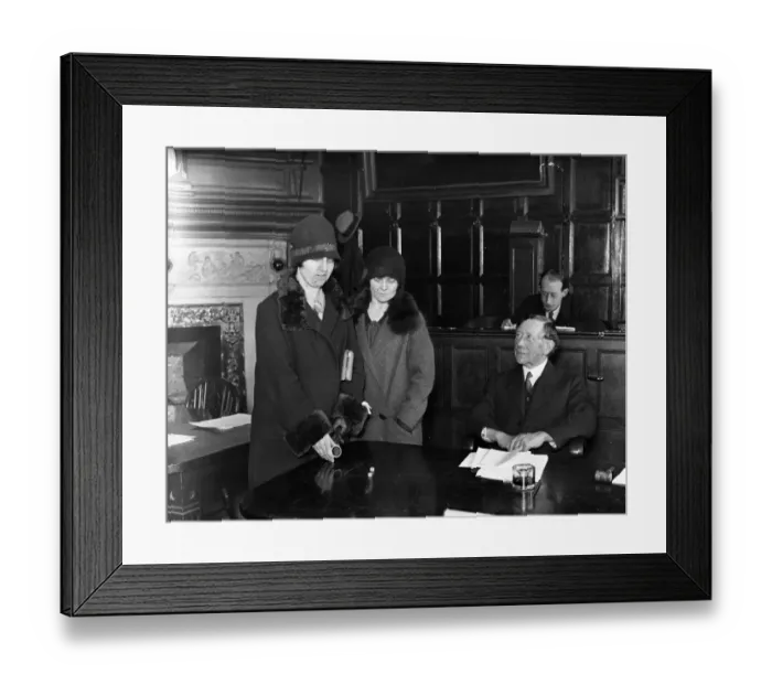 Framed Print : The loser, Miss Rose Sear throwing the dice. The Mayor of Guildford is seen presiding Framed Print : The loser, Miss Rose Sear throwing the dice. The Mayor of Guildford is seen presiding