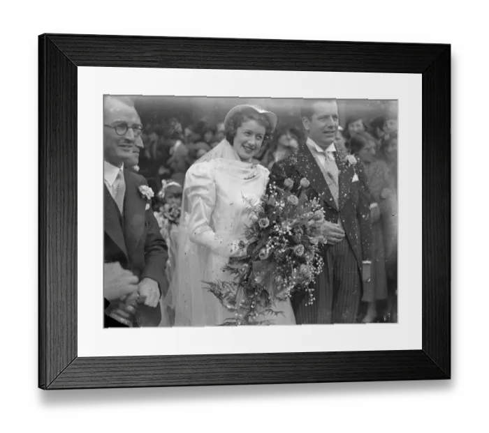 Framed Print : Henry Hall Gives Bride Away At Wedding Of Bert Yarlet, BBC Dance Orchestra Vocalist Henry Framed Print : Henry Hall Gives Bride Away At Wedding Of Bert Yarlet, BBC Dance Orchestra Vocalist Henry