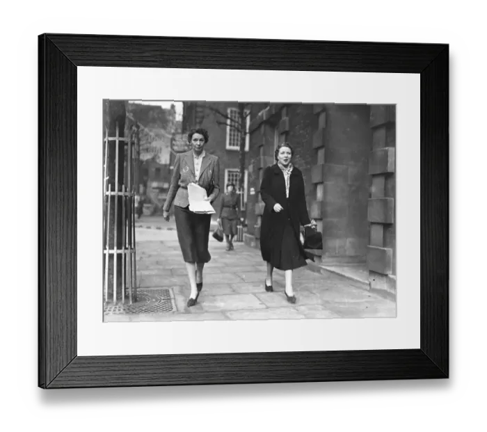 Framed Print : Lady Hanbury and MME Grippenberg ( wife of the Finnish Ambassador ) 1939 Framed Print : Lady Hanbury and MME Grippenberg ( wife of the Finnish Ambassador ) 1939