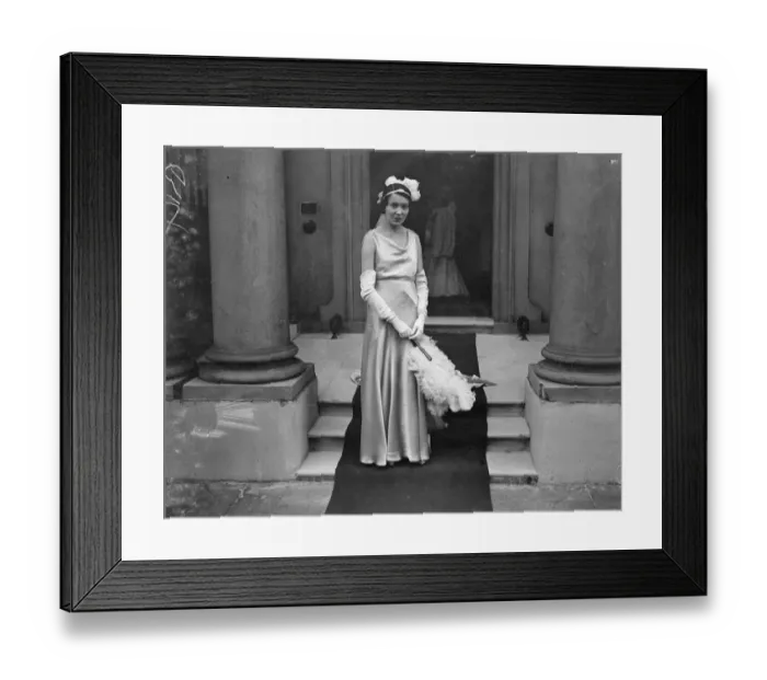 Framed Print : Lady Cavendish in court dress. 23 June 1932 Framed Print : Lady Cavendish in court dress. 23 June 1932