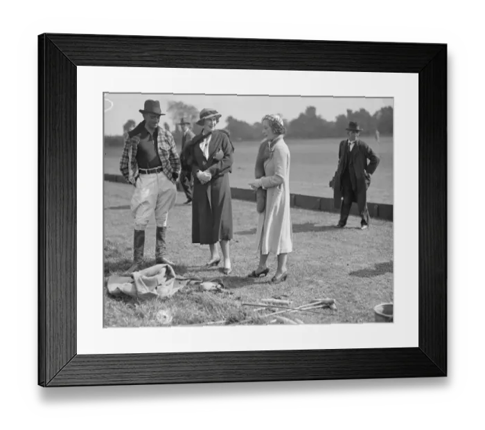 Framed Print : Polo at the Ranelagh Club, West London. At the match between the, Panthers