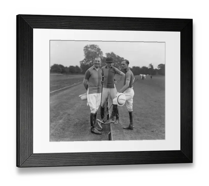 Framed Print : Ranelagh farm polo club. Ubique versus Comeries House Sir Harold Wernher, Mr H P Guiness