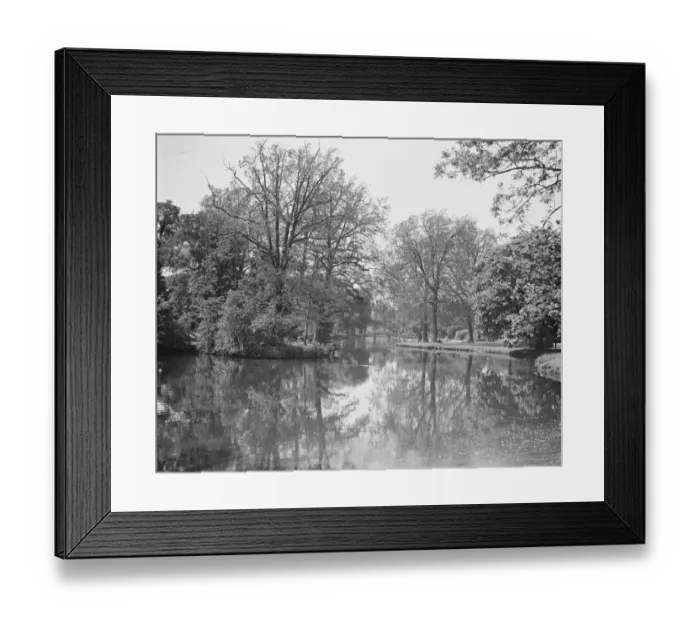 Framed Print : Ranelagh Polo club - The Lake 25 May 1929 Framed Print : Ranelagh Polo club - The Lake 25 May 1929