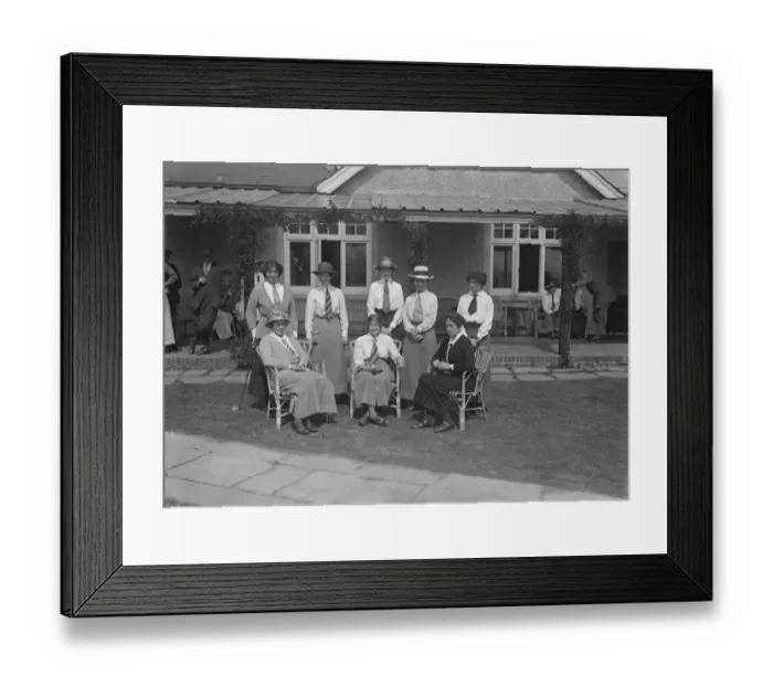 Framed Print : Men V Women Golf match at West Hill Golf Club, Standing Mrs Catley, Miss Helme Framed Print : Men V Women Golf match at West Hill Golf Club, Standing Mrs Catley, Miss Helme